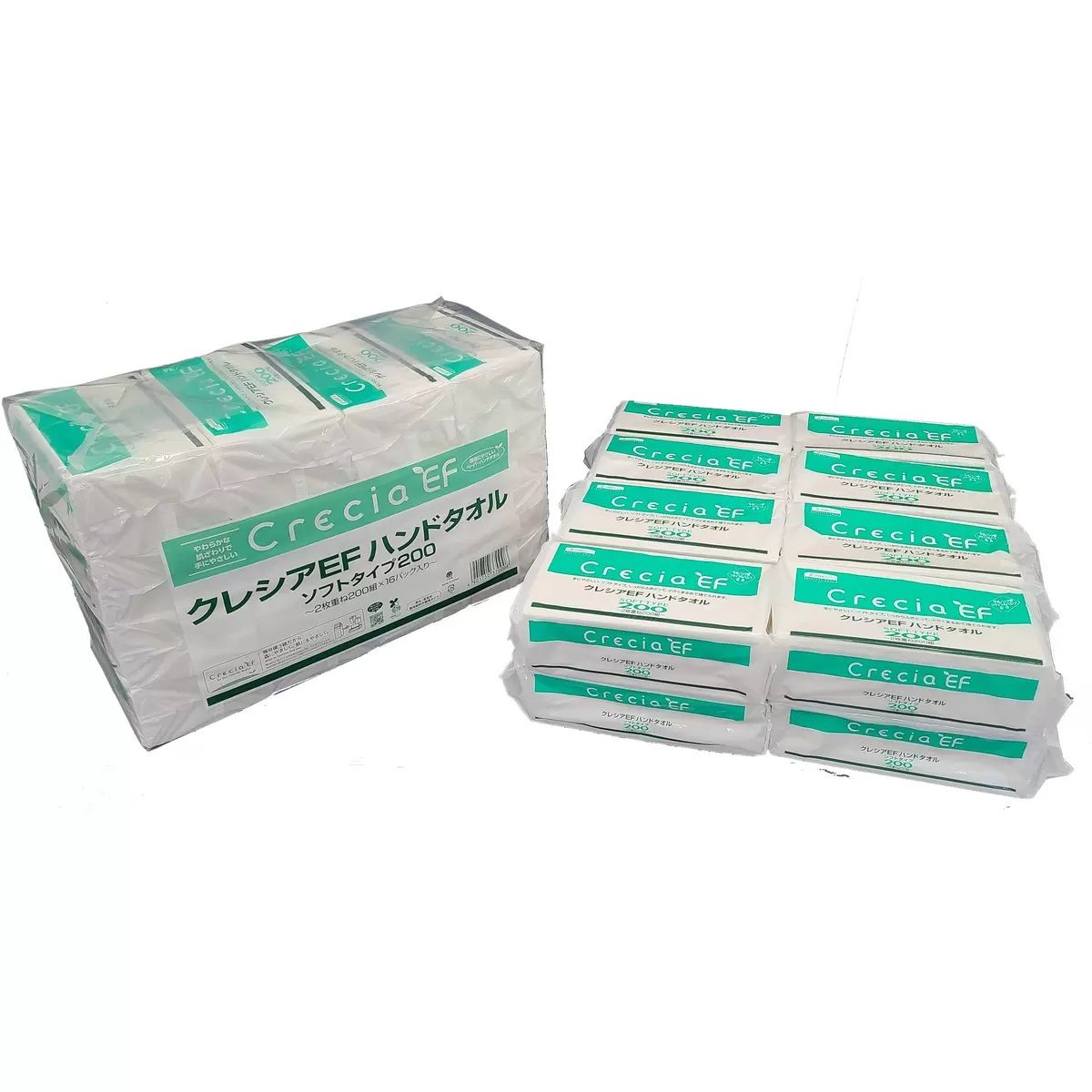 【コストコ】クレシア ハンドタオルソフト 200枚 x 16パック|常温