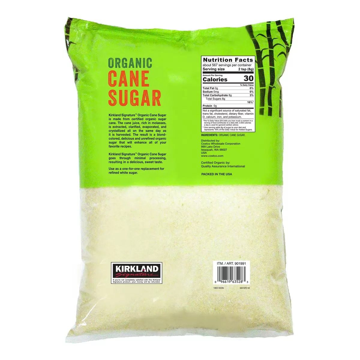 【コストコ】カークランドシグネチャー オーガニック砂糖 4.54kg|常温