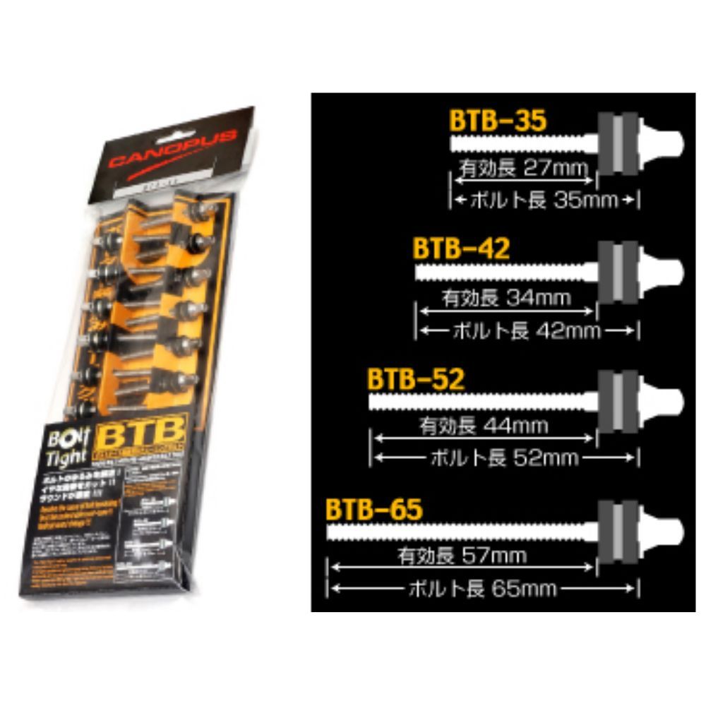 CANOPUS ボルトタイト装着65mmボルト 20本入