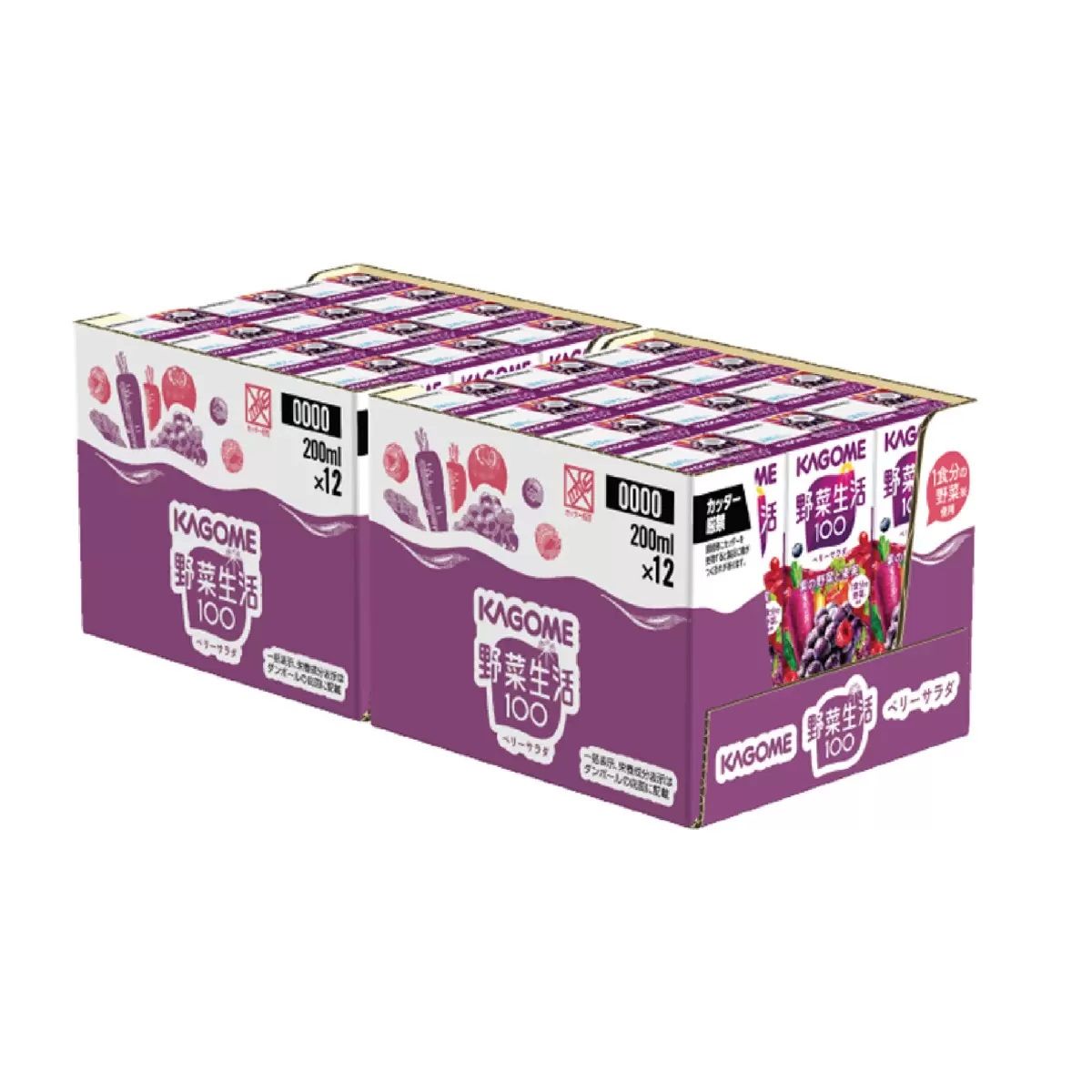 【コストコ】カゴメ 野菜生活 ベリーサラダ 200ml x 24本|常温