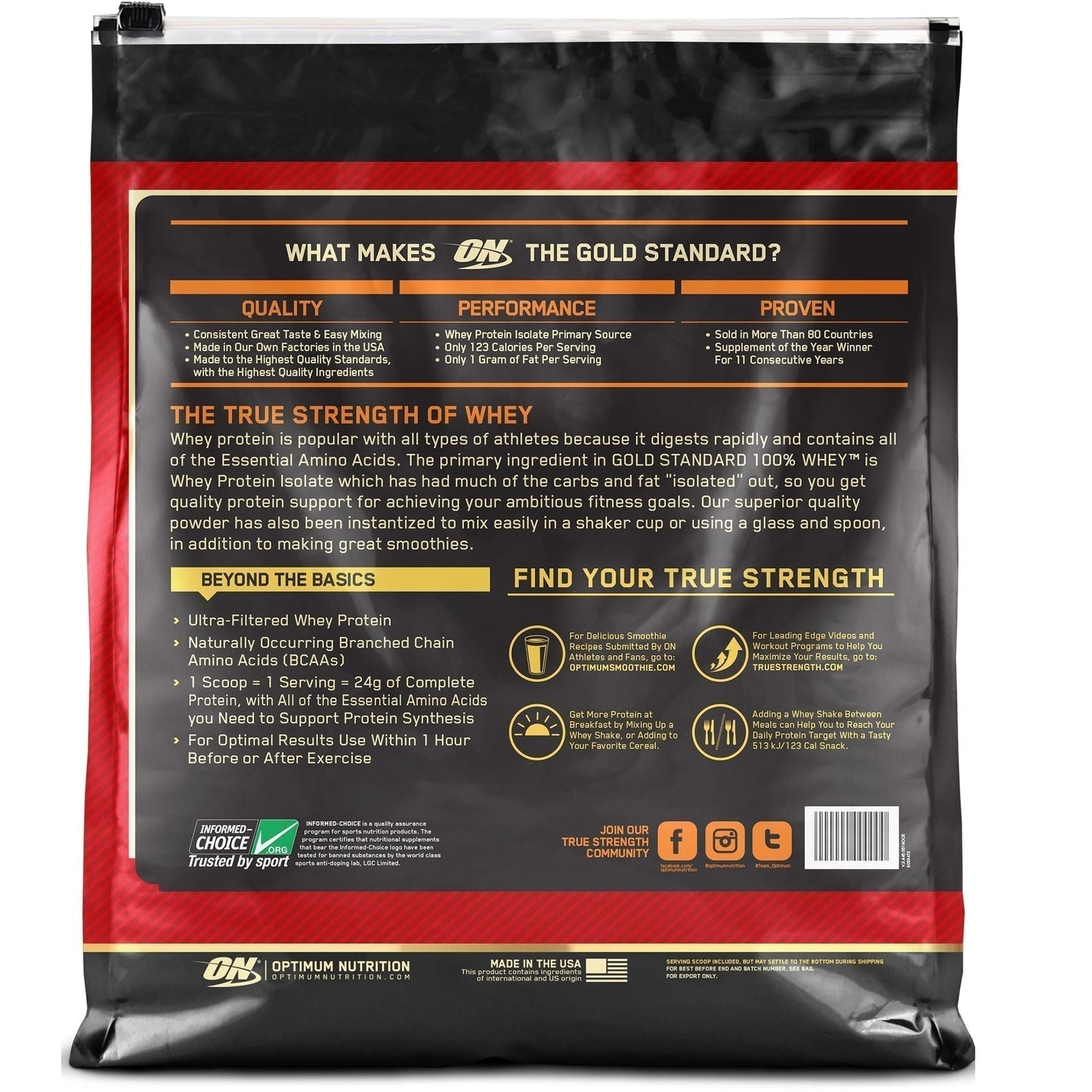 【コストコ】ゴールドスタンダード 100% ホエイ チョコレート味 2880g|常温