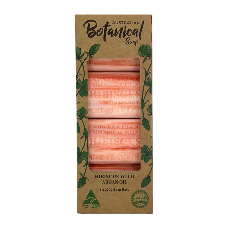 【コストコ】オーストラリアンボタニカルバーソープ 200g x 8個(ハイビスカス)|常温