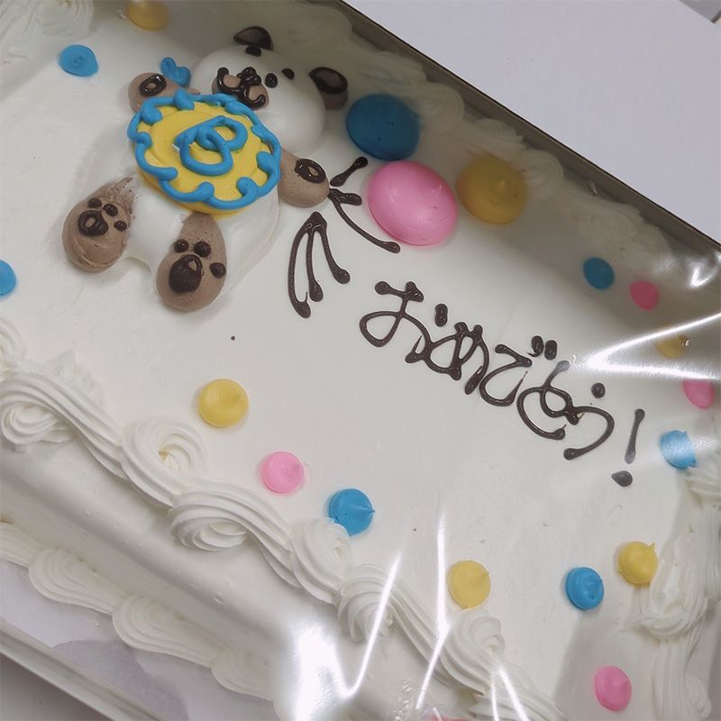 【コストコ】クォーターホワイトシートケーキ　くま｜冷蔵