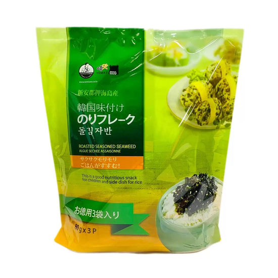 【コストコ】韓国味付けのりフレーク 80g x 3袋｜常温