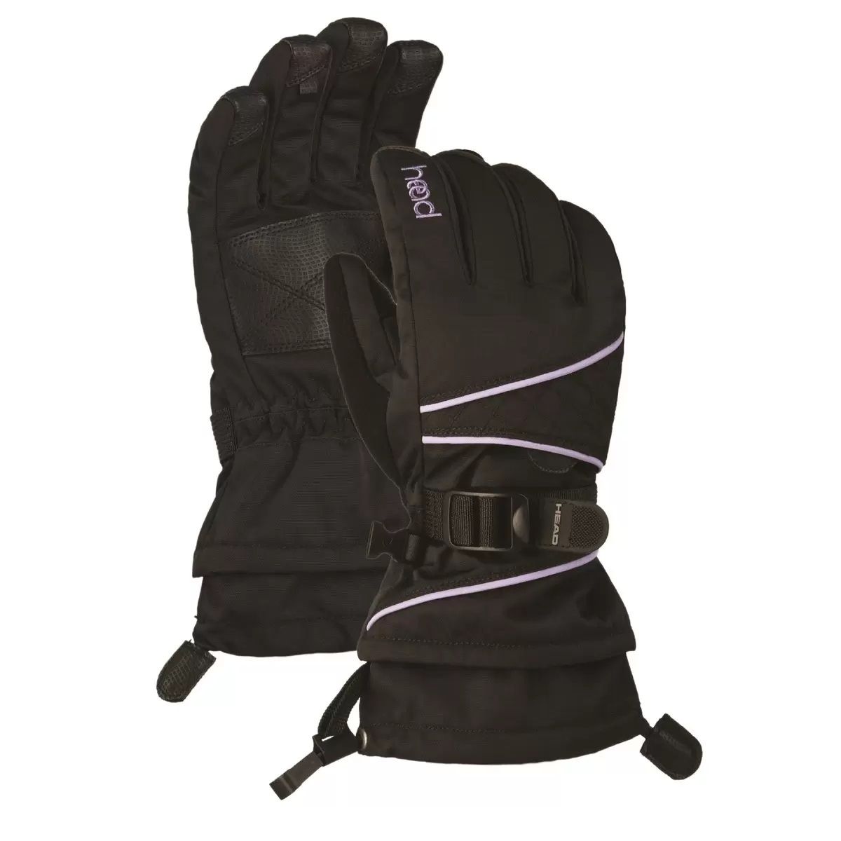 【コストコ】ヘッド ジュニア スキー グローブ ブラック/パープル L｜常温
