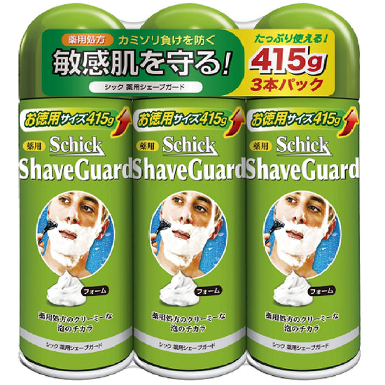 【コストコ】Schick(シック) 薬用シェーブガード 415gx3本パック｜常温